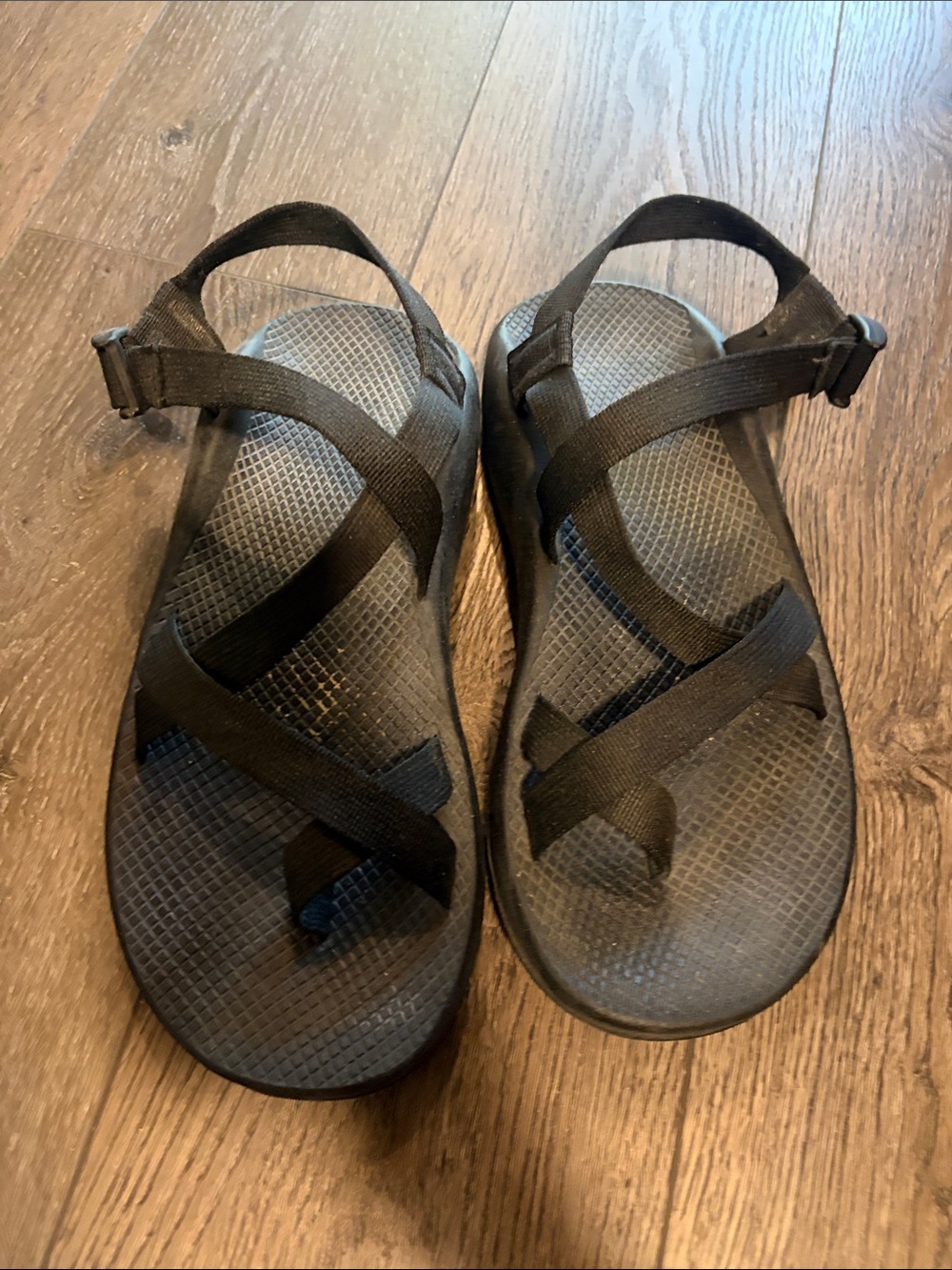 Chaco Black Sport Sandals with Adjustable Straps
